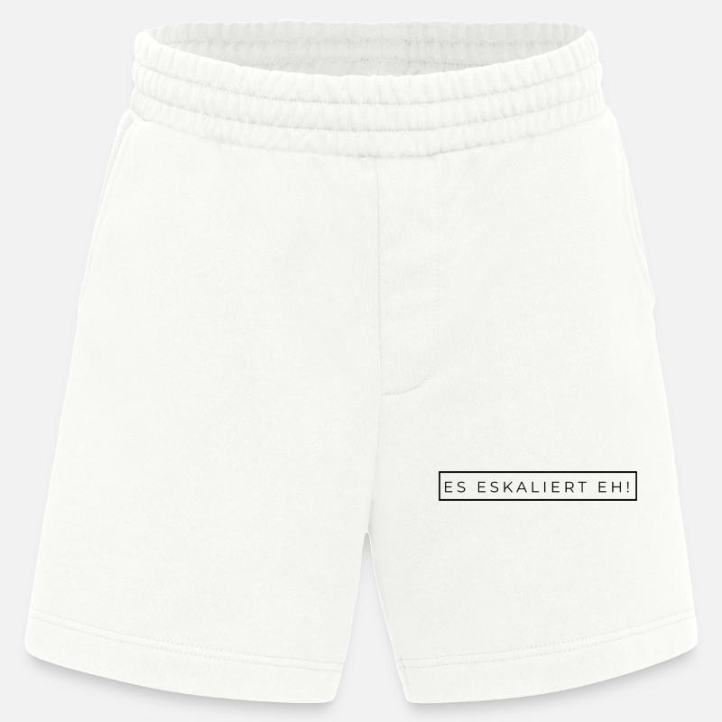 Es eskaliert eh! - Heavyweight Shorts - made by SPREAD - OFF WHITE