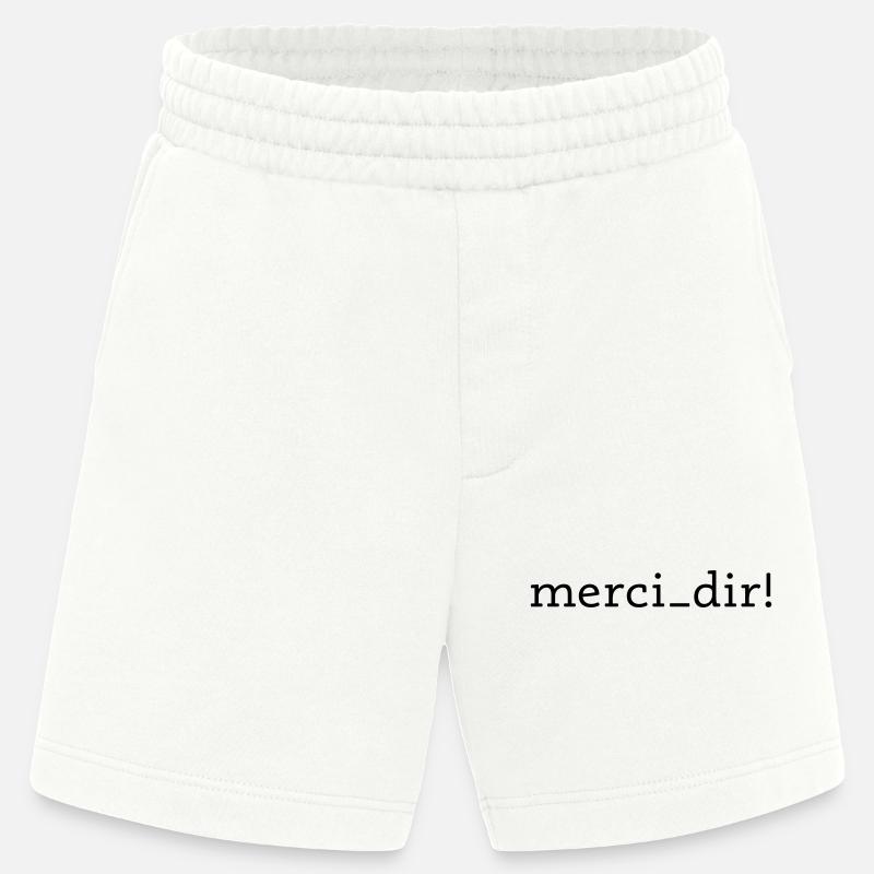 merci dir! - Heavyweight Shorts - made by SPREAD  - OFF WHITE