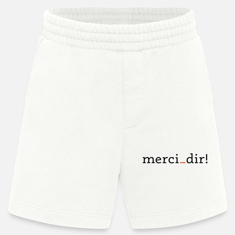 merci dir - 2 couleurs - Short bio épais fabriqué en UE - OFF WHITE