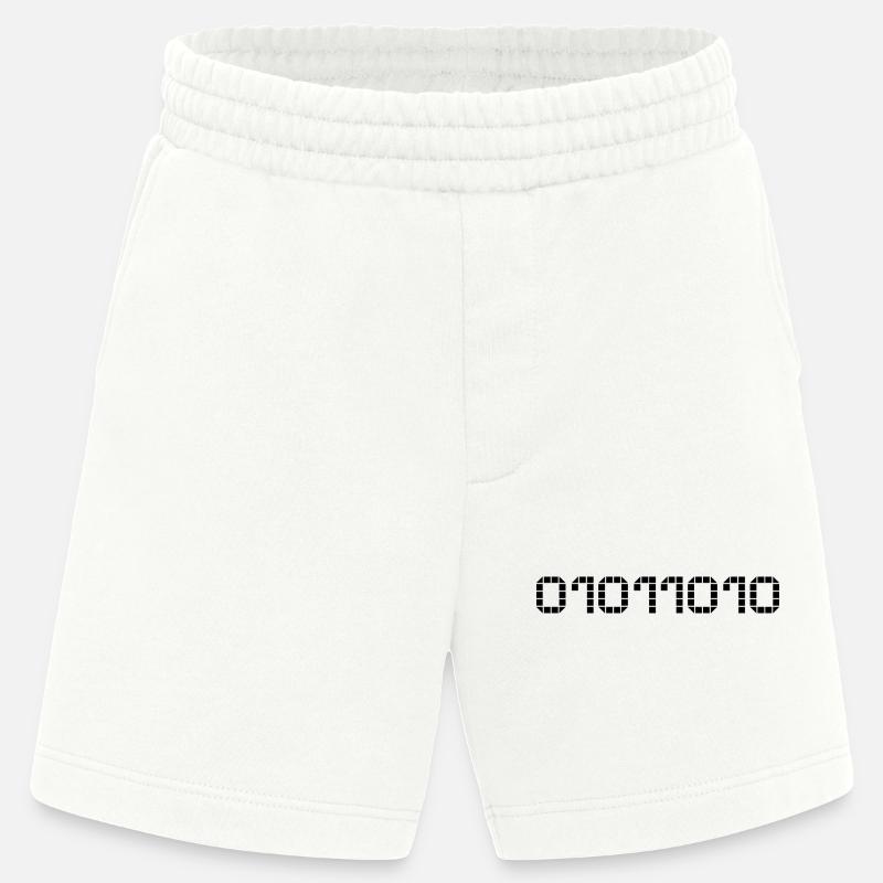 Binary notation - 90 - Heavyweight Shorts - made by SPREAD  - OFF WHITE