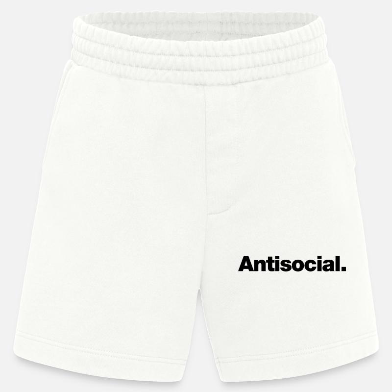 Antisocial - Heavyweight Shorts - made by SPREAD - OFF WHITE