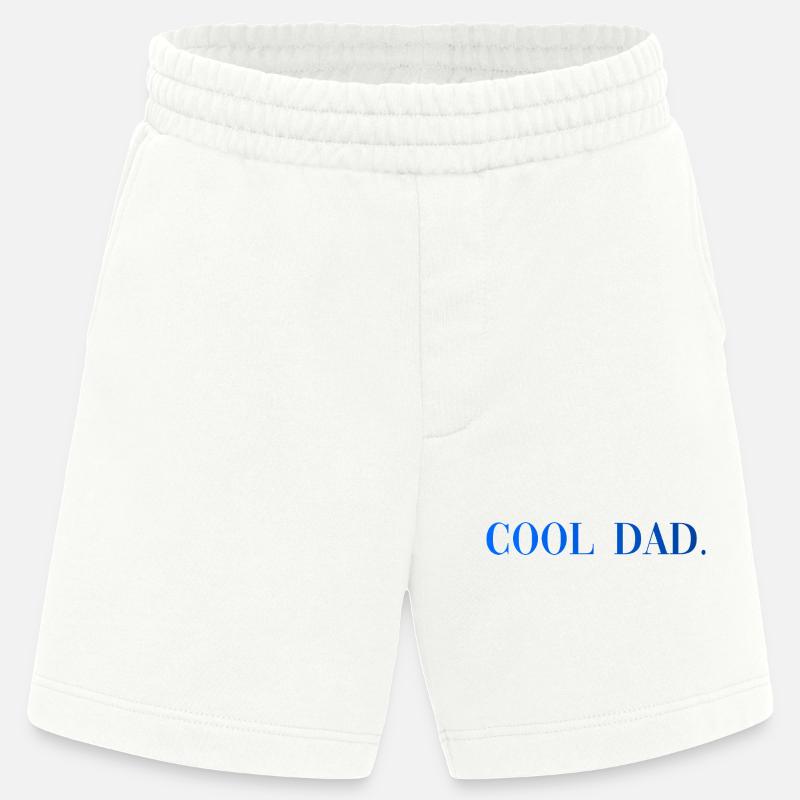 Papa cool : Cadeau de paternité - Short bio épais fabriqué en UE - OFF WHITE