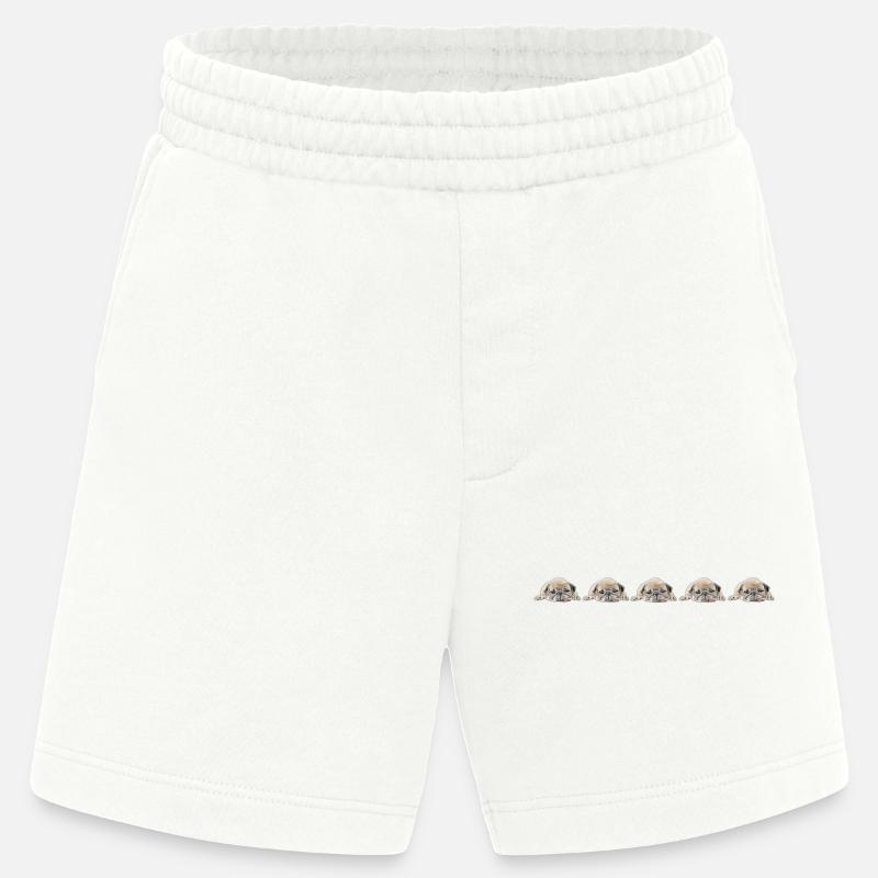 5 Möpse - Heavyweight Shorts - made by SPREAD  - OFF WHITE