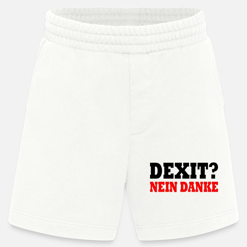 Dexit nein danke - Heavyweight Shorts - made by SPREAD  - OFF WHITE