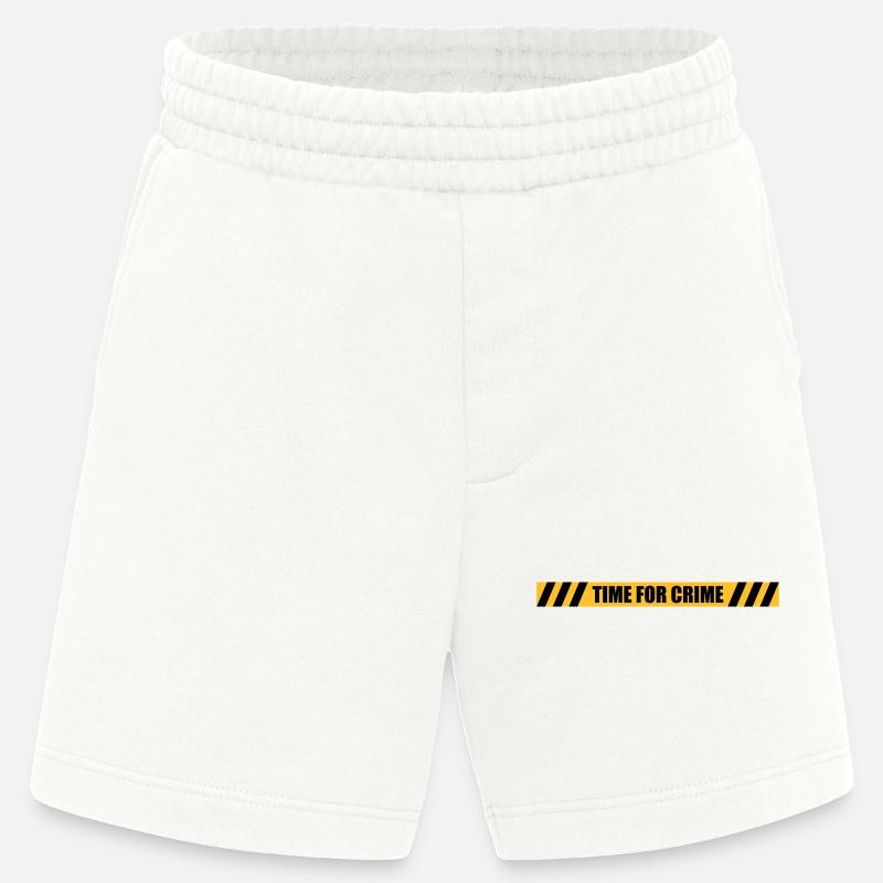 Time for Crime - Heavyweight Shorts - made by SPREAD  - OFF WHITE