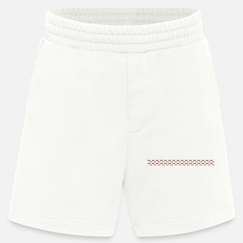 Line dashed - Heavyweight Shorts - made by SPREAD  - OFF WHITE