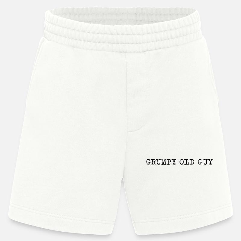 Grumpy Old Man – Selbstironisches Statement - Short bio épais fabriqué en UE - OFF WHITE
