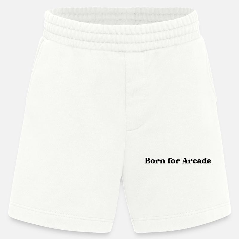 Born for Arcade - Heavyweight Shorts - made by SPREAD  - OFF WHITE
