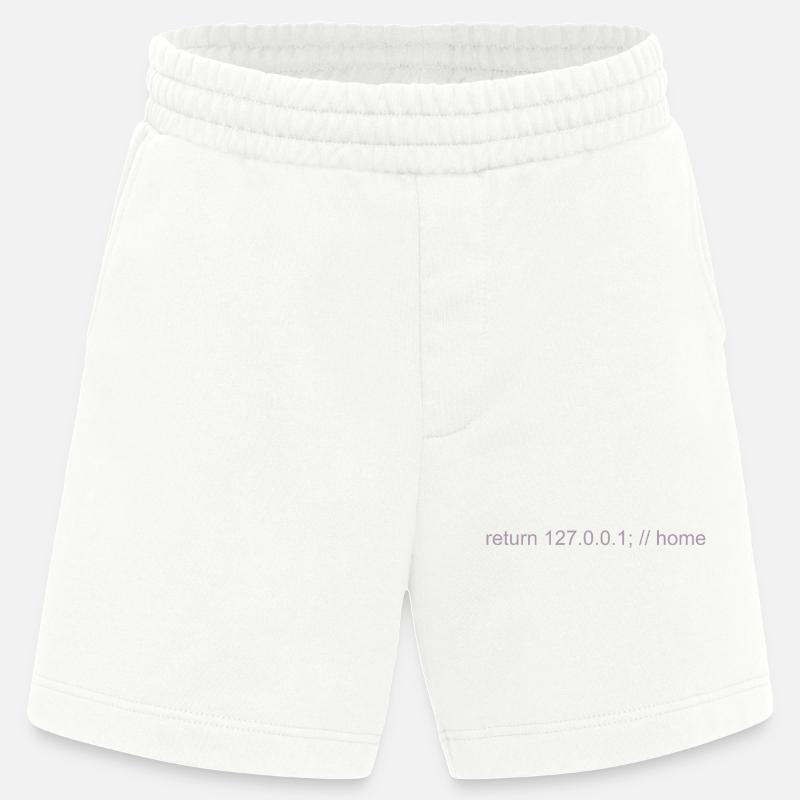 Programmierer Nerd IT Witz Developer Zuhause - Heavyweight Shorts - made by SPREAD  - OFF WHITE