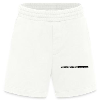 Human Rights Saying Line - Heavyweight Shorts - made by SPREAD  - OFF WHITE - Front