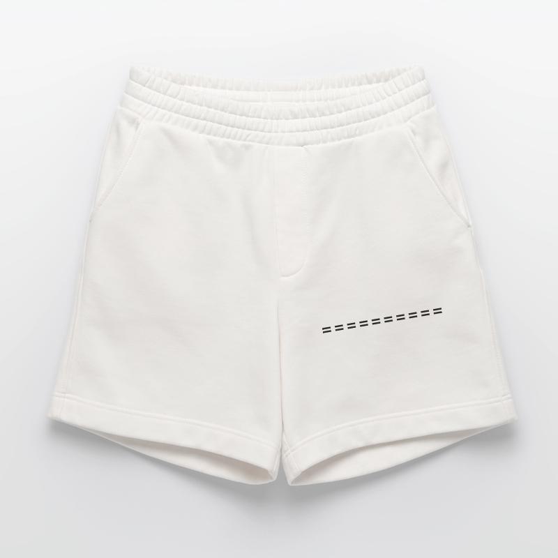 Line dashed symbol stroke Heavyweight Shorts - made by SPREAD 
