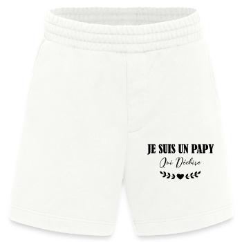 Je suis Un Papy Qui déchire - Short bio épais fabriqué en UE - OFF WHITE - Devant