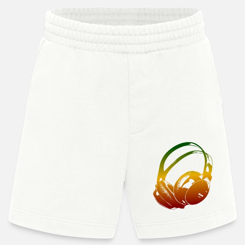 Kopfhörer Reggae - Heavyweight Shorts - made by SPREAD  - OFF WHITE