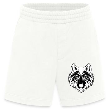 Wolf Kopf - Heavyweight Shorts - made by SPREAD  - OFF WHITE - Vorne