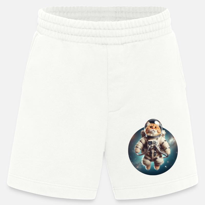 Chat de l’espace - Short bio épais fabriqué en UE - OFF WHITE