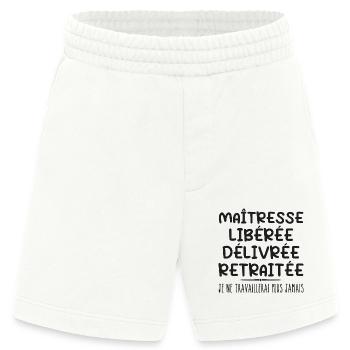 Mistress Celebrates Her Retirement With Humor Gift - Heavyweight Shorts - made by SPREAD  - OFF WHITE - Front
