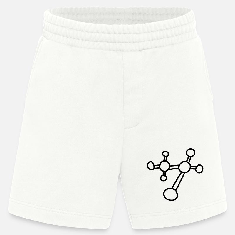 Atom molecule / physics mechanics lattice atomicon - Heavyweight Shorts - made by SPREAD  - OFF WHITE