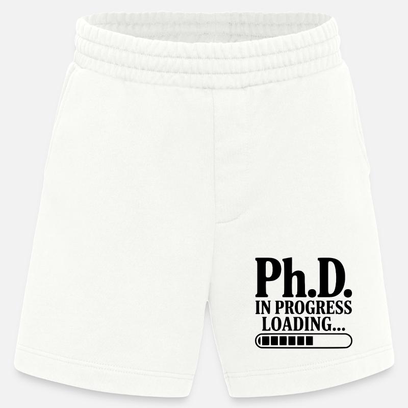 Ph.D. In Progress Loading... - Heavyweight Shorts - made by SPREAD  - OFF WHITE
