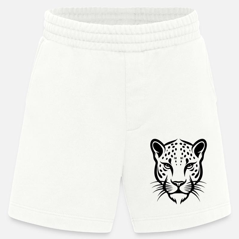 Gepard Kopf - Heavyweight Shorts - made by SPREAD  - OFF WHITE