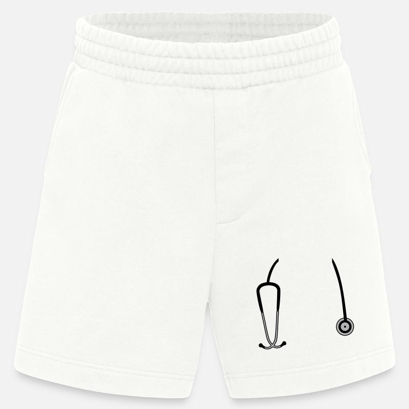 stethoscope - Heavyweight Shorts - made by SPREAD - OFF WHITE