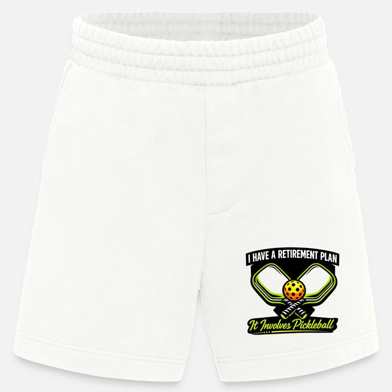 Ruhestand-Plan: Pickleball - Heavyweight Shorts - made by SPREAD  - OFF WHITE
