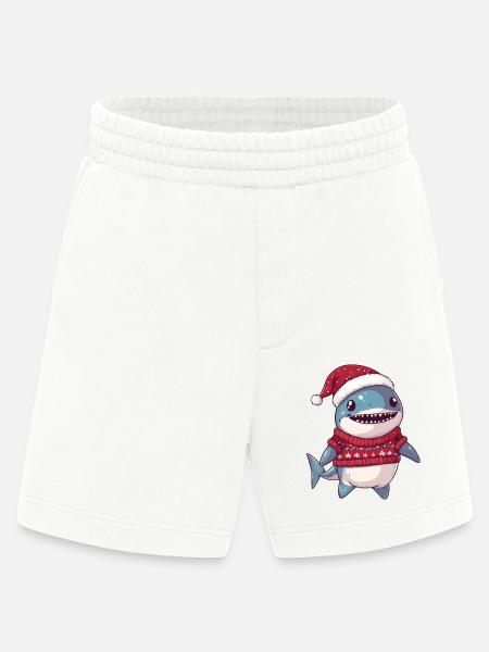 Shark Christmas Comic - Heavyweight Shorts - made by SPREAD  - OFF WHITE