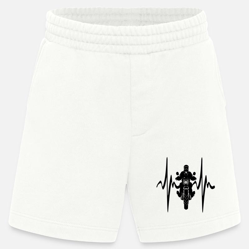 Motorische Frontansicht Cardio-Herzfrequenz - Heavyweight Shorts - made by SPREAD  - OFF WHITE