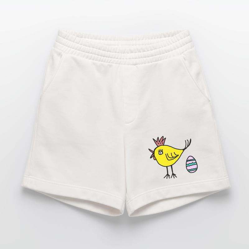 Chicken Chick Egg Easter Easter Egg Kids Heavyweight Shorts - made by SPREAD 