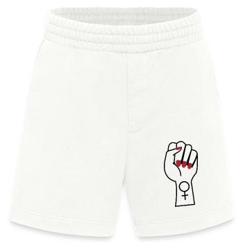 frauenrechte gleichberechtigungs geschenke shirt - Heavyweight Shorts - made by SPREAD  - OFF WHITE - Vorne