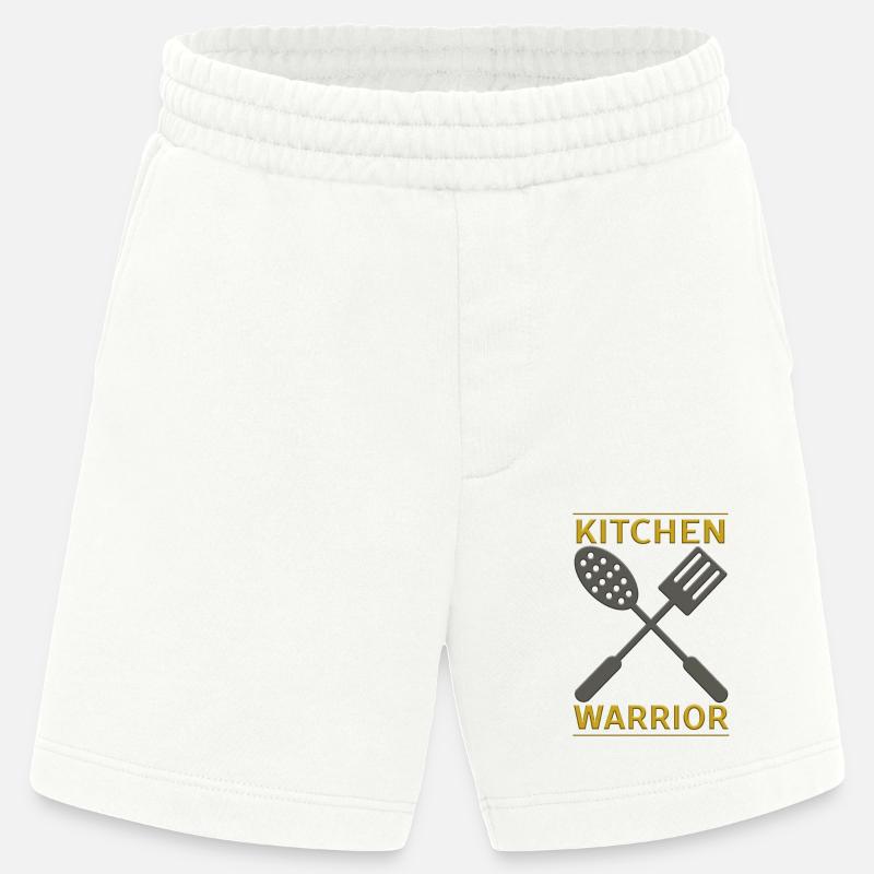 Kitchen Warrior - Küchen Krieger - Heavyweight Shorts - made by SPREAD  - OFF WHITE