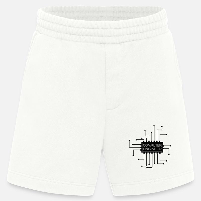 Computer engineer - Computer Ingenieur - Heavyweight Shorts - made by SPREAD  - OFF WHITE