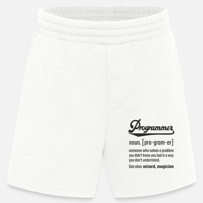 Programmeur programmeur nom nom définition - Short bio épais fabriqué en UE - OFF WHITE