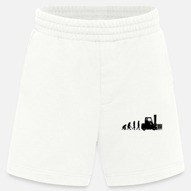Evolution eines Staplerfahrer - Heavyweight Shorts - made by SPREAD  - OFF WHITE