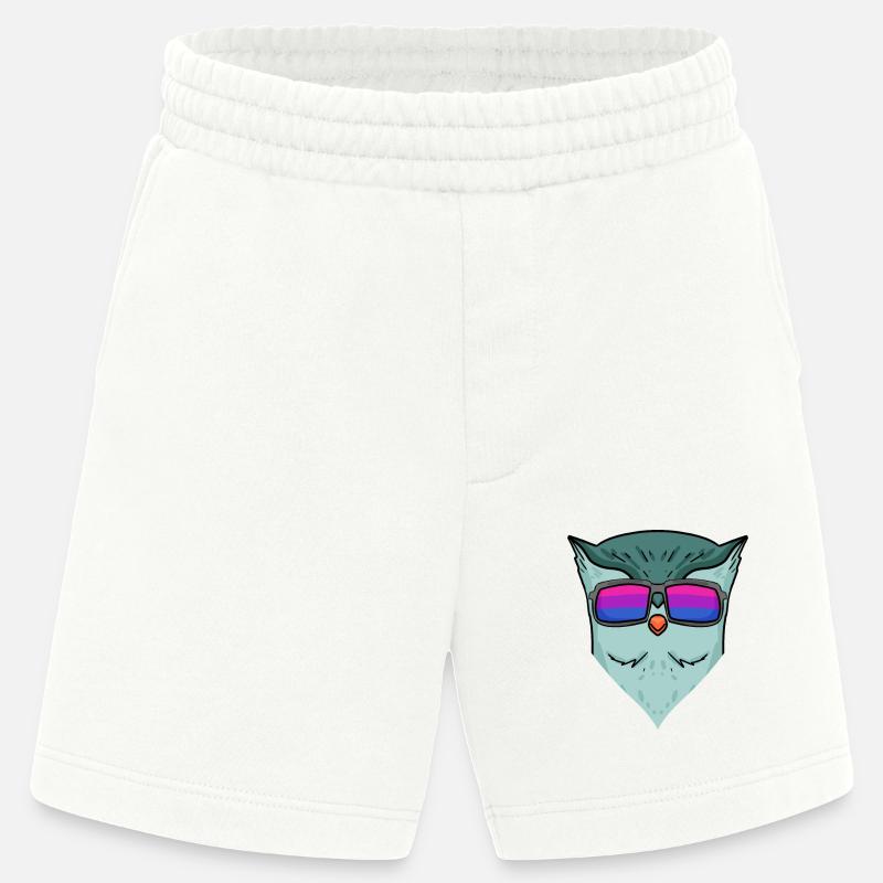 Bisexuell Eule Geschenk - Heavyweight Shorts - made by SPREAD  - OFF WHITE