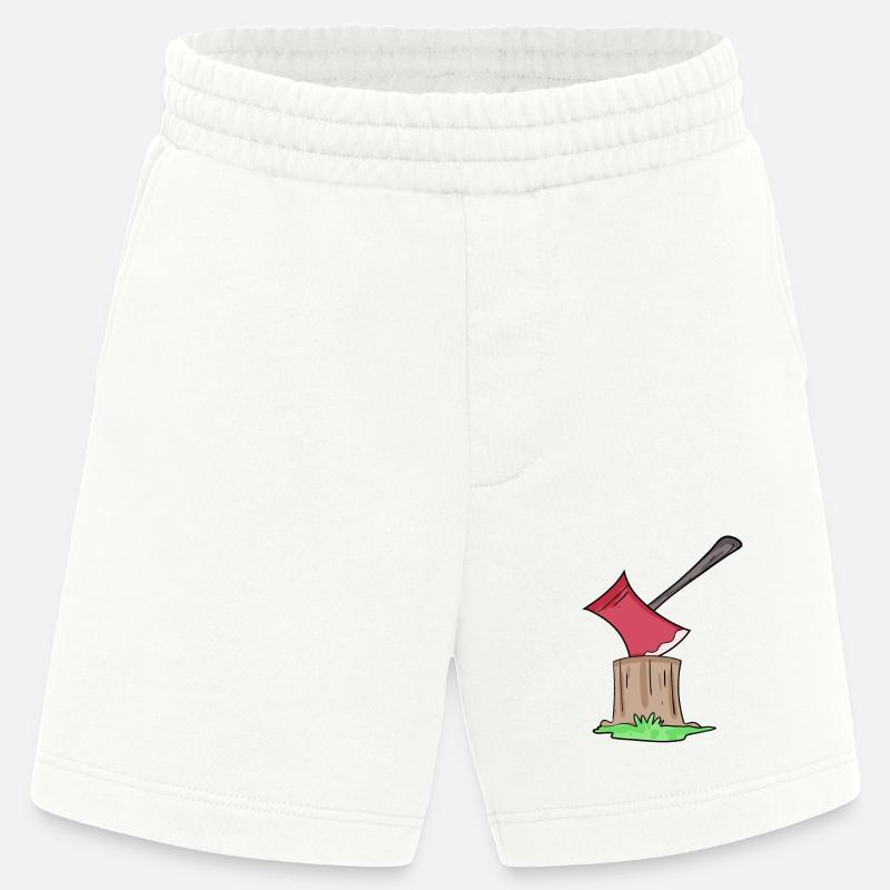 Axe Lumberjack - Heavyweight Shorts - made by SPREAD  - OFF WHITE