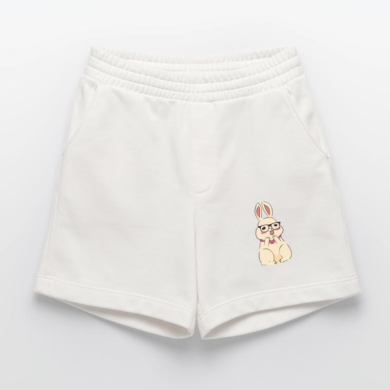 Cute Easter Rabbit Fly Heavyweight Shorts - made by SPREAD 