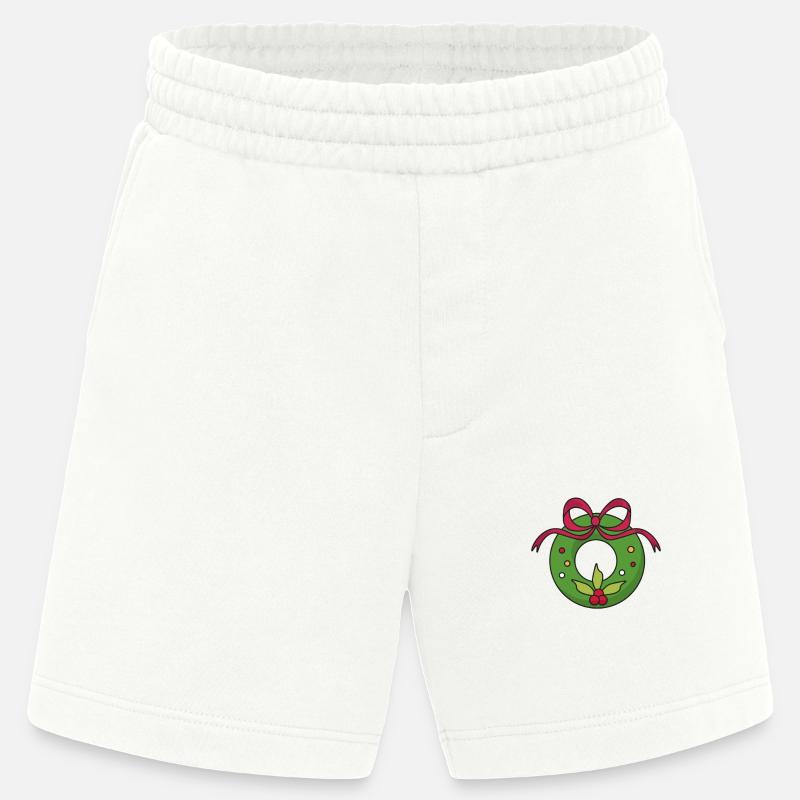 Weihnachtskranz - Heavyweight Shorts - made by SPREAD  - OFF WHITE