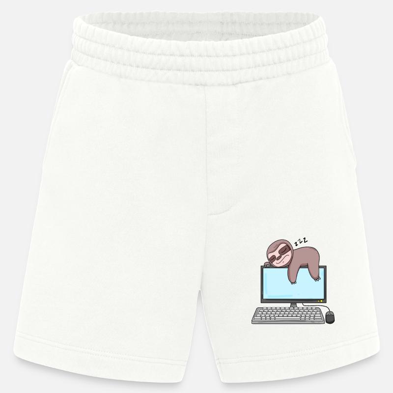 Computer Nerd Programmer Gift - Heavyweight Shorts - made by SPREAD  - OFF WHITE