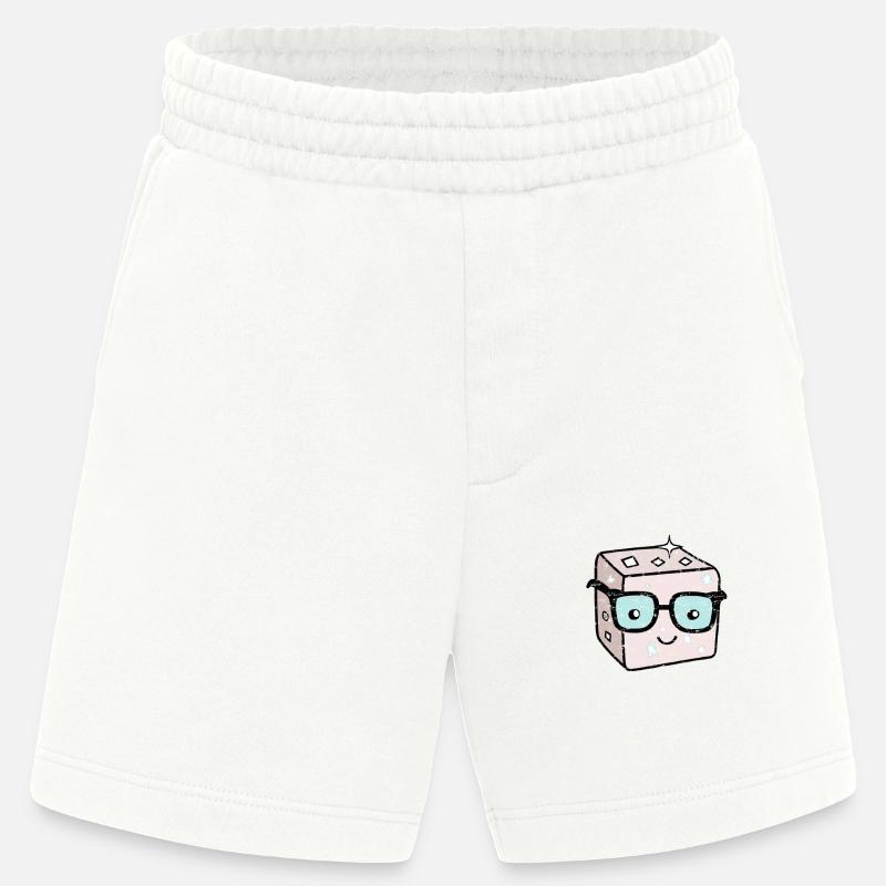 Sweet Sugar Cube Nerd Refined - Heavyweight Shorts - made by SPREAD  - OFF WHITE