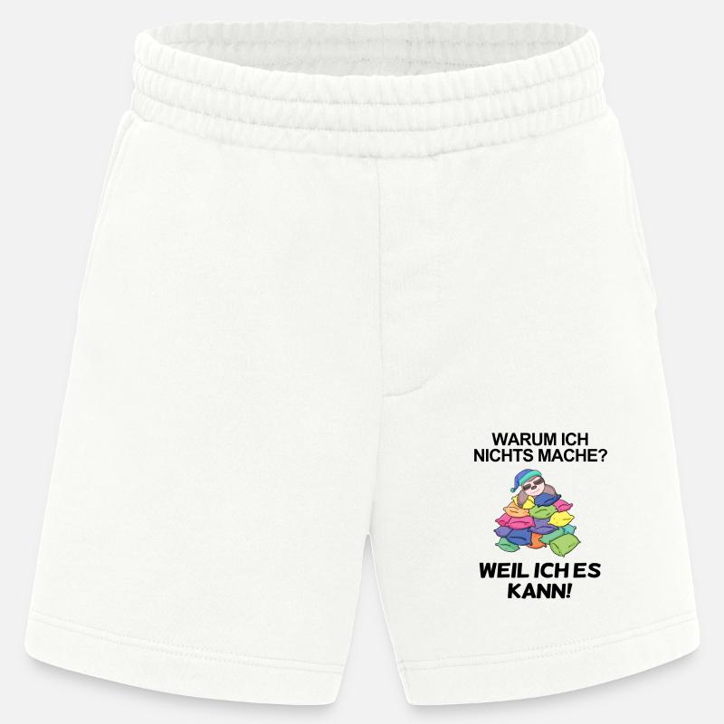 Lustiger Spruch - Nichts machen - Heavyweight Shorts - made by SPREAD  - OFF WHITE