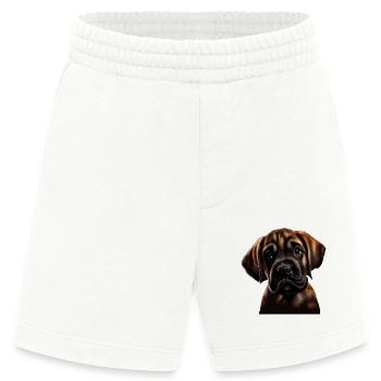 Dogge Doggen Hund Hunde Deutsche Dogge - Heavyweight Shorts - made by SPREAD  - OFF WHITE - Vorne