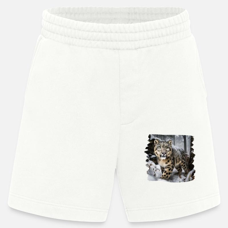 Snow Leopard Snow Leopard - Heavyweight Shorts - made by SPREAD - OFF WHITE