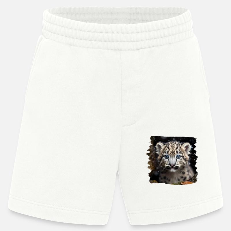 Snow Leopard Snow Leopard - Heavyweight Shorts - made by SPREAD - OFF WHITE
