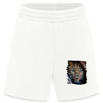 Leoparden Leoparde realistic Leopard - Heavyweight Shorts - made by SPREAD  - OFF WHITE - Vorne