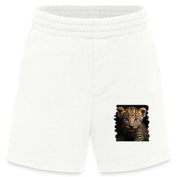 Leoparden Leoparde realistic Leopard - Heavyweight Shorts - made by SPREAD  - OFF WHITE - Vorne