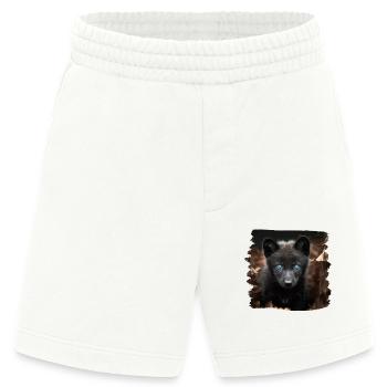 Wölfe realistic Wolf - Heavyweight Shorts - made by SPREAD  - OFF WHITE - Vorne