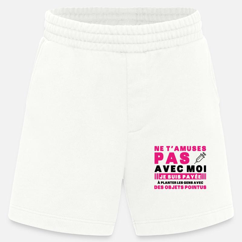 Krankenschwester Humor Geschenkidee Bluttest - Heavyweight Shorts - made by SPREAD  - OFF WHITE