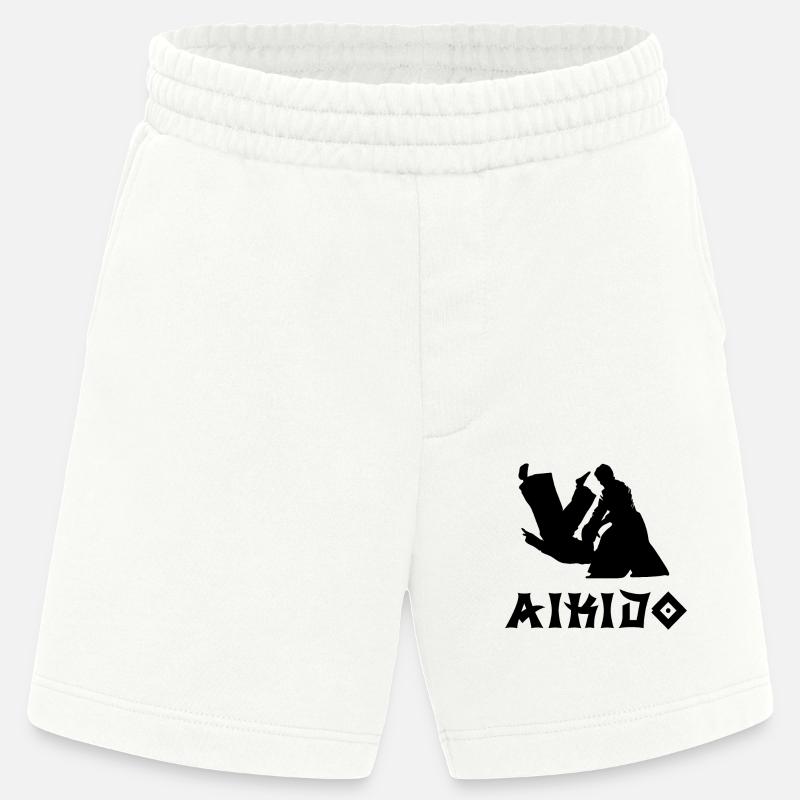 Aikido - Heavyweight organic shorts made in EU - OFF WHITE