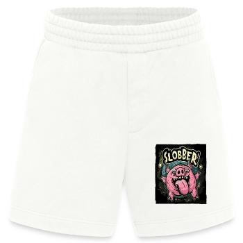 Sabberndes, hungriges, glückliches Schwein - Heavyweight Shorts - made by SPREAD  - OFF WHITE - Vorne