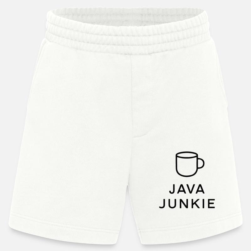 JAVA-JUNKIE - Heavyweight Shorts - made by SPREAD  - OFF WHITE